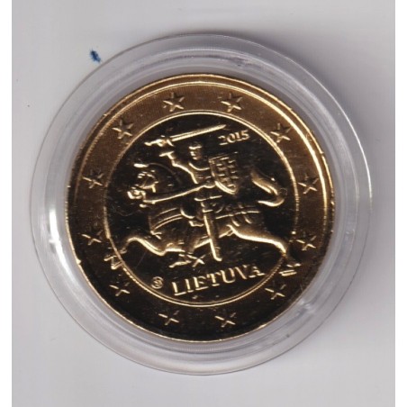 2€ Lettonie 2015 - finition dorée