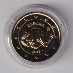 Espagne - 2 Euro 2015 - la grotte d'Altamira - finition dorée