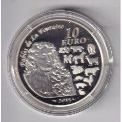 10 Euro 2015 - Année du Chèvre/Fables de la Fontaine - argent 2