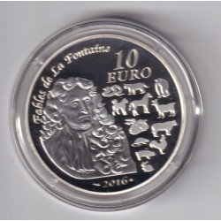 10 Euro 2016 - Année du singe/Fables de la Fontaine - argent 2