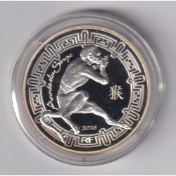 10 Euro 2016 - Année du singe/Fables de la Fontaine - argent