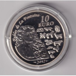 10 Euro 2017 - Année du coq/Fables de la Fontaine - argentt 2