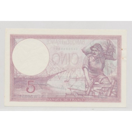 5 Francs Violet - 22.06.1933