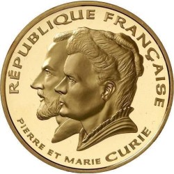 500 Francs Or - Pierre et Marie Curie - 1997 - Or 17g 0,920 - Belle épreuve 