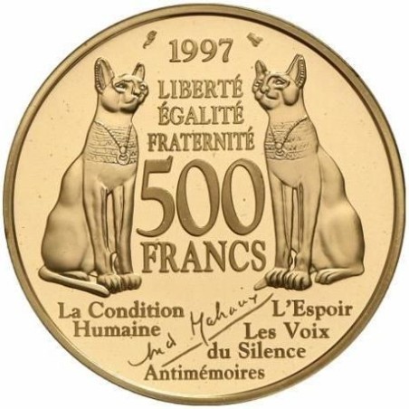 500 Francs Or - André Malraux - 1997 - Or 17g 0,920 - Belle épreuve 