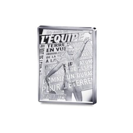 10 Euro 2026 - 80 ans L'équipe Tennis - argent 22,2g 0,900 - 3.000 ex - Belle épreuve