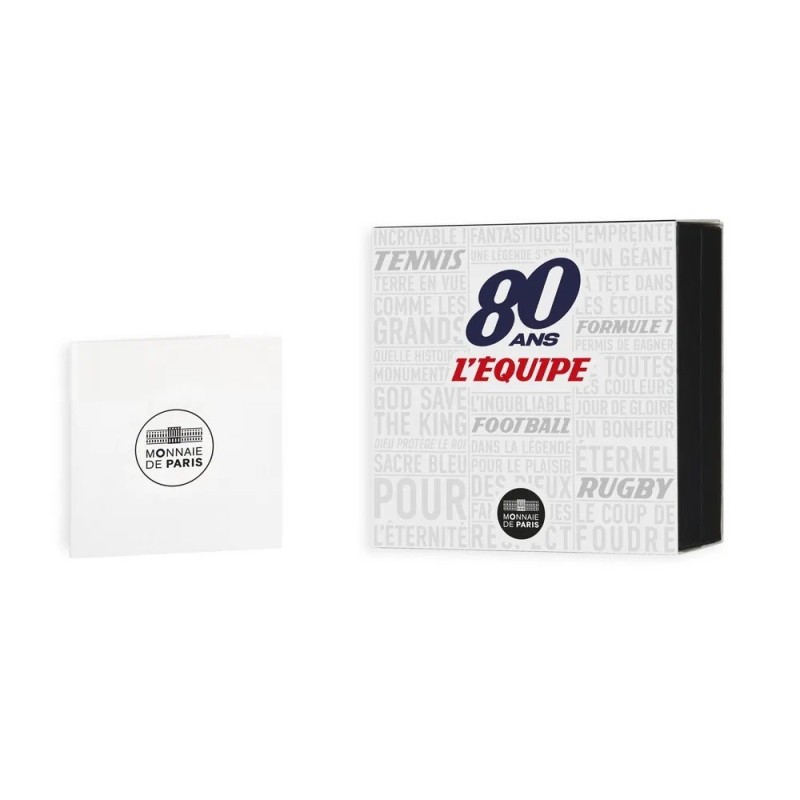 10 Euro 2026 - 80 ans L'équipe Tennis - argent 22,2g 0,900 - 3.000 ex - Belle épreuve