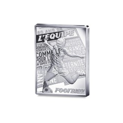 10 Euro 2026 - 80 ans L'équipe - Football - argent 22,2g 0,900 - 3.000 ex - Belle épreuve