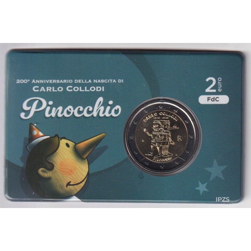 Italie - 2 Euro 2026 - les Aventures de Pinocchio - Brillant Universel