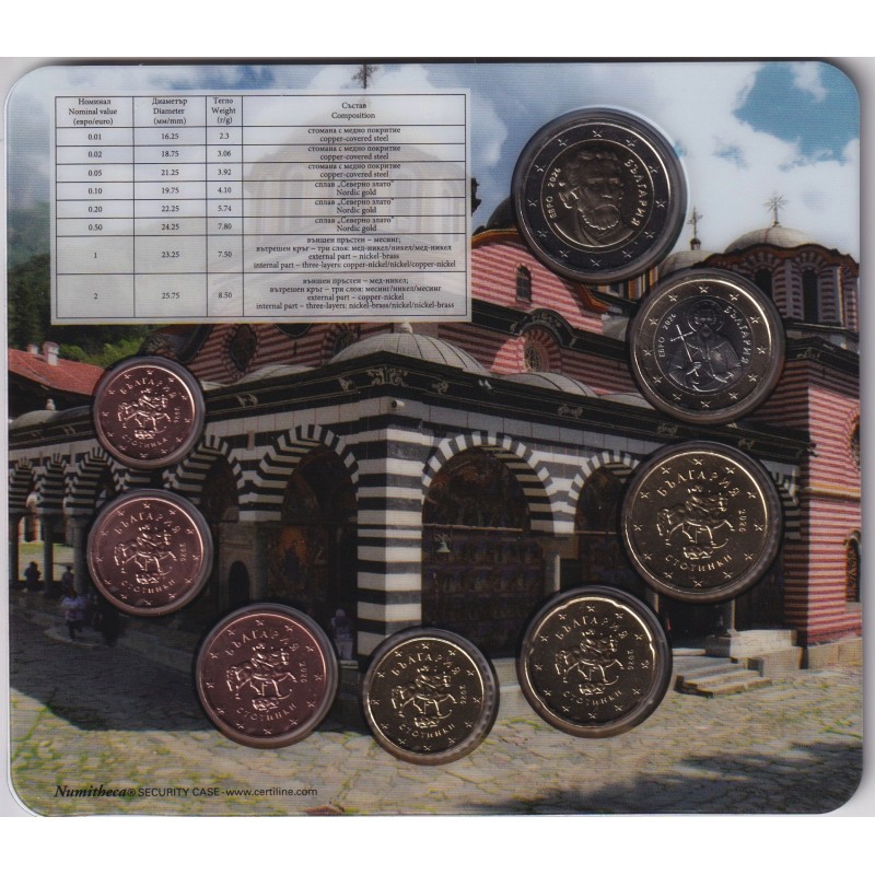 Bulgarie - Coffret Brillant universel 2026 - 1 Cent à 2 Euro