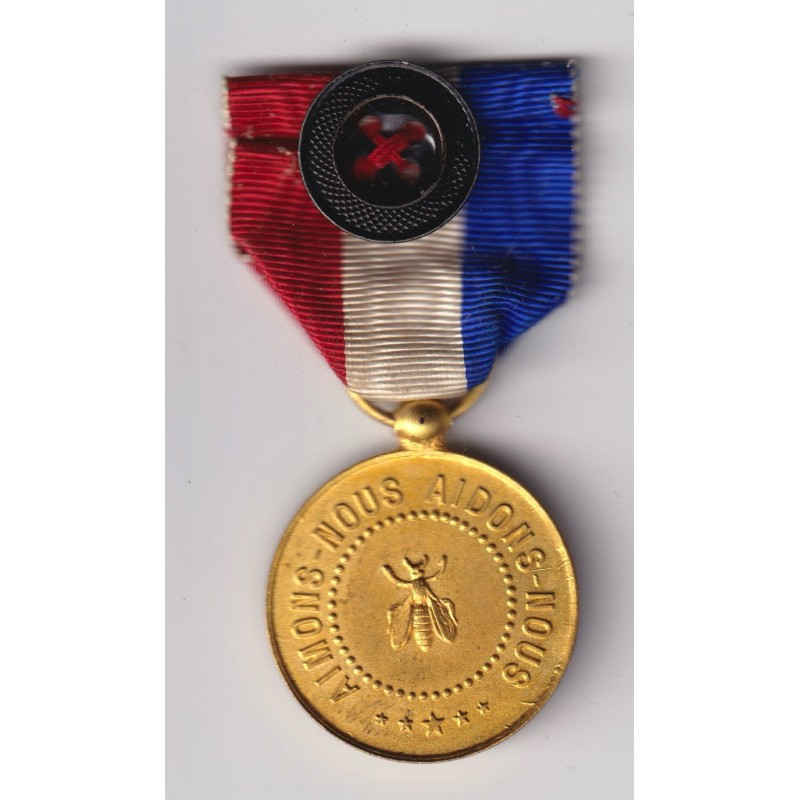 Médaille - Société secours mutuels - Boscamnant la genetouze - ordonnance