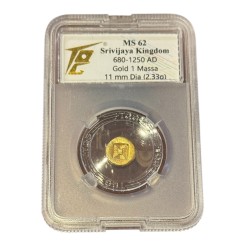 Indonésie - Massa d'or - Cité état Srivijaya - Or 2,33g - SUP - MS62