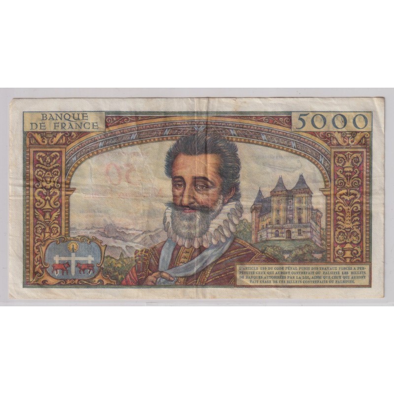 50NF/5000f Henri IV - 30.10.1958 - TTB