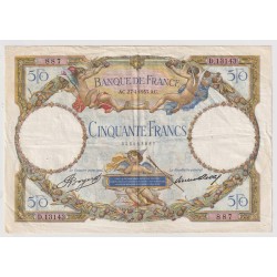 50 Francs Luc Olivier Merson - 27.04.1933 - TTB