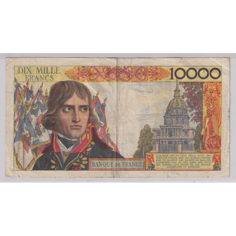 100NF/10000 Francs Bonaparte - 30.10.1958 - P.144 - TB