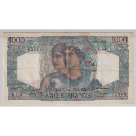 1000 Francs Minerve et hercule - 27.05.1948 - TTB+
