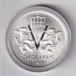 Médaille - Norvège 1 krig 1940-1945 - N°7 Gulltransporten - argent 20g 0,999 - 39mm - FDC 2