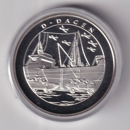 Médaille - Norvège 1 krig 1940-1945 - N°2 D-Dagen - argent 20g 0,999 - 39mm - FDC