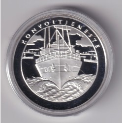 Médaille - Norvège 1 krig 1940-1945 - N°3 Konvoitjeneste - argent 20g 0,999 - 39mm - FDC