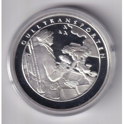 Médaille - Norvège 1 krig 1940-1945 - N°7 Gulltransporten - argent 20g 0,999 - 39mm - FDC