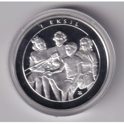 Médaille - Norvège 1 krig 1940-1945 - N°12 I Eksil - argent 20g 0,999 - 39mm - FDC