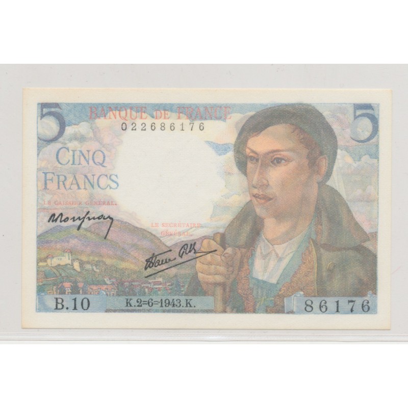 5 Francs Berger - 2.06.1943