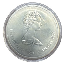 10 Dollars 1976 - Stade - JO Montreal 1976 - argent - FDC 2
