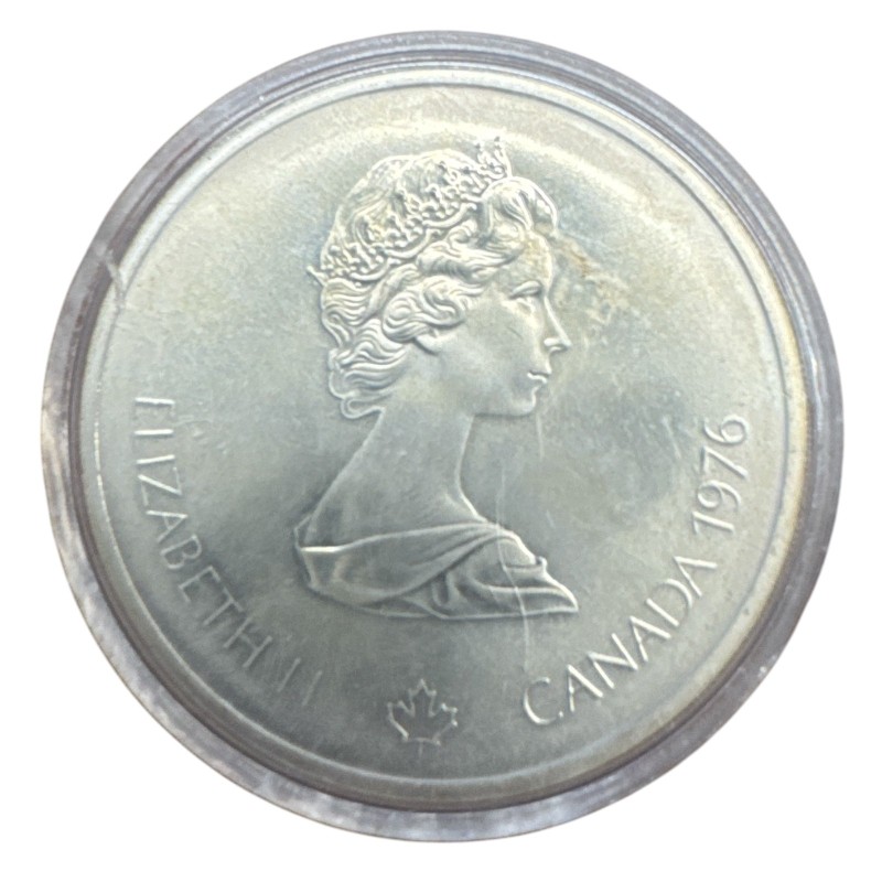 10 Dollars 1976 - Stade - JO Montreal 1976 - argent - FDC