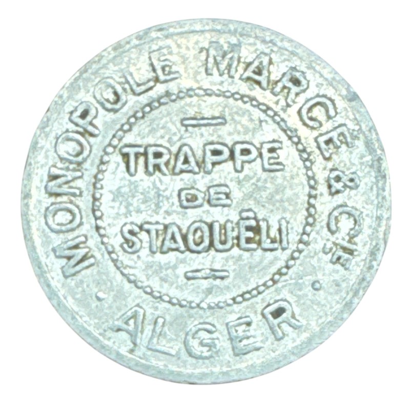 Algérie - Jeton Alger - Trappe de Staoueli - alu - 23mm - TTB