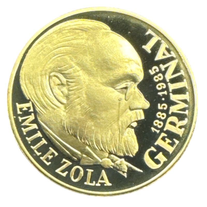 100 Francs Or - 1985 - Emile Zola - Germinal - Or 17g 0,920 - Belle épreuve