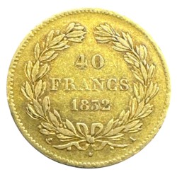 Louis Philippe I - 40 Francs Or - 1832 A Paris - TB+ 2