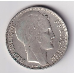 20 Francs Turin - 1933 - rameaux longs - TTB 2