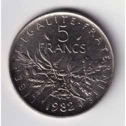 5 Francs Semeuse - 1982 - SPL