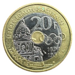 20 Francs Pierre de coubertin - 1994 - TTB+ 2