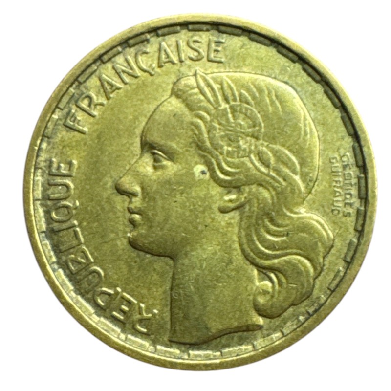 20 Francs Georges Guiraud - 1950 B - 3 faucilles - TTB+