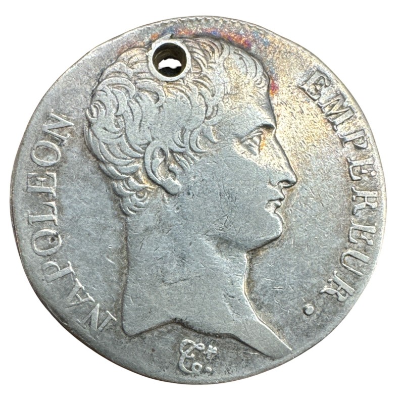 Napoléon empereur - 5 Francs - AN 13 I Limoges - B/TB - monnaie trouée