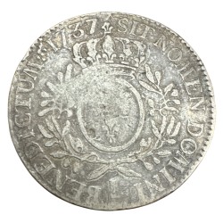 Louis XV - écu branches d'olivier - 1737 L Bayonne - argent - B/TB 2
