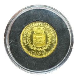 Médaille Or - Louis pasteur - or 2g 0,585 2