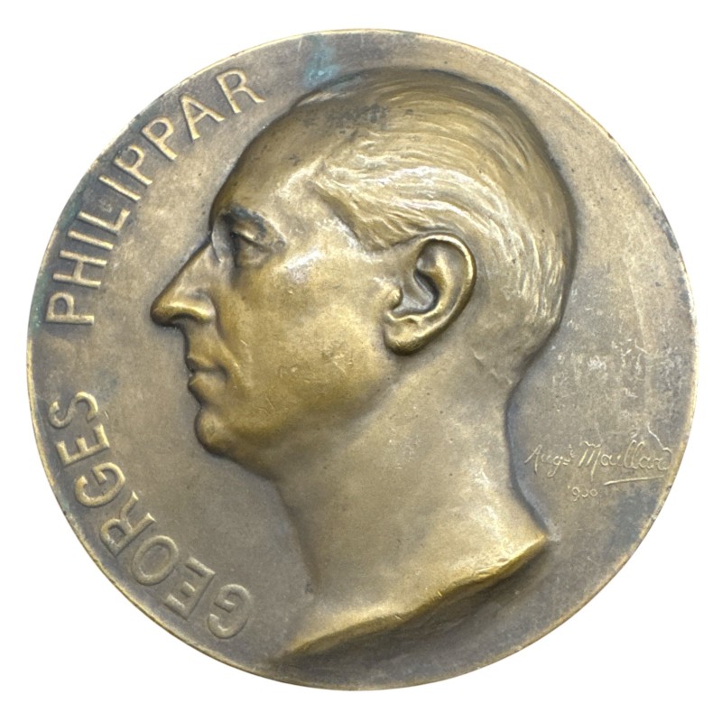 Médaille - Exposition Française au Caire - Egypte - Fouad 1er - 1929 - bronze 68mm - Georges Philippar - TTB+