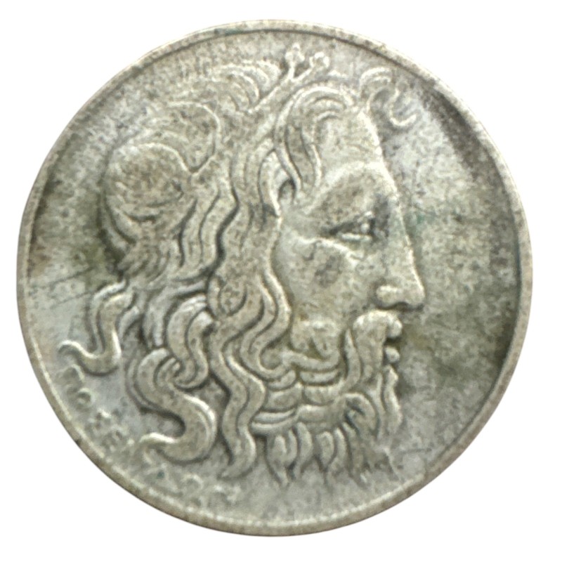 Grèce - 20 Drachmes 1930 - Poséidon - argent 11g 0,500 - Londres - TB