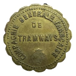 Dept 76 - 5 Centimes Tramways - Le Havre - laiton - TTB