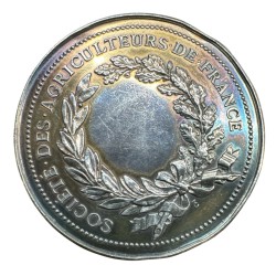 Médaille - Société des agriculteurs de France - argent 81,61g - 55mm - TTB 2