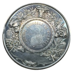 Médaille - Comice agricole de Clamecy - argent 135g - 69mm - TTB 2