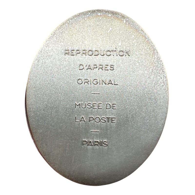 Reproduction - Plaque portée par les courriers des armées de la république - Révolution Française - Arthus-Bertrand - bronze arg