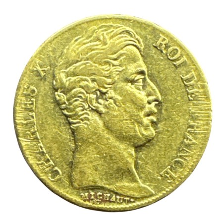 Charles X - 20 Francs Or - 1826 W Lille - TTB