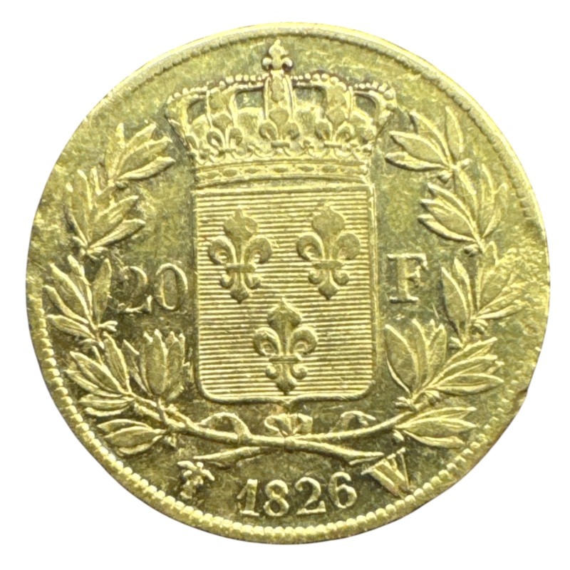 Charles X - 20 Francs Or - 1826 W Lille - TTB