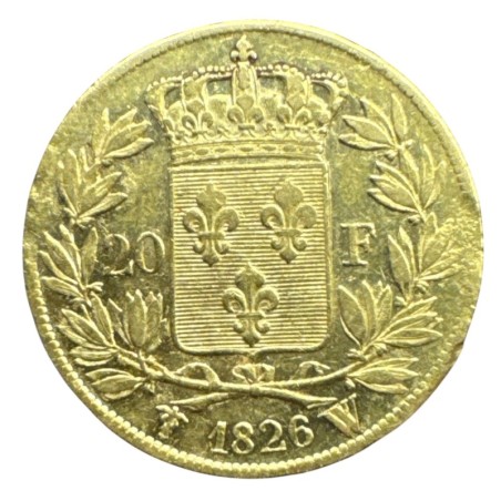 Charles X - 20 Francs Or - 1826 W Lille - TTB