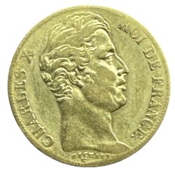 Charles X - 20 Francs Or - 1830 W Lille - TB/TB+