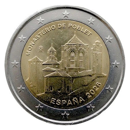 Espagne - 2 Euro 2026 - monastère de Poblet