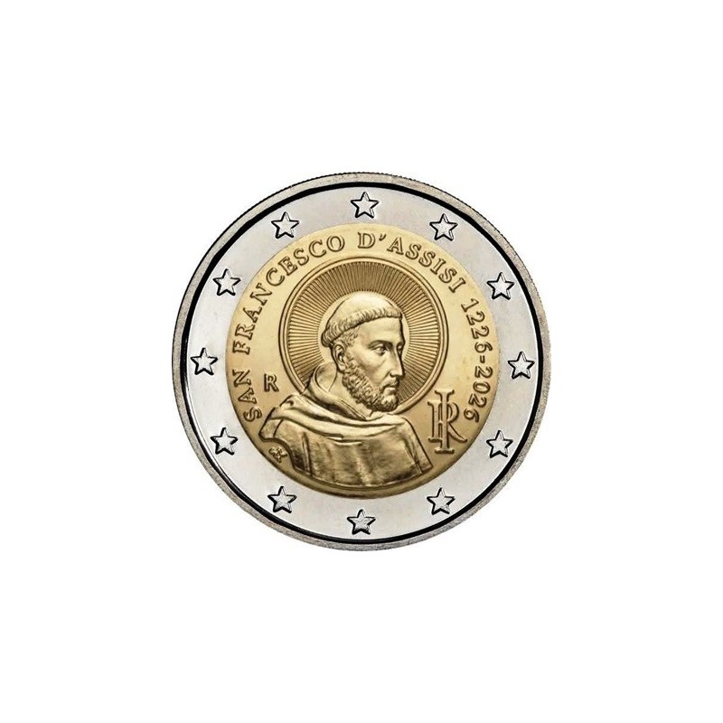Italie - 2 Euro 2026 - 800e anniversaire de la mort de saint François d'Assise